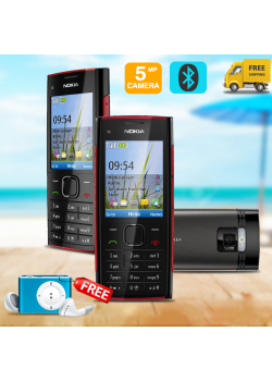 2 in 1 Bundle Offer , Nokia X2-00R Mobile phone , Multi-Colour MP3 Player